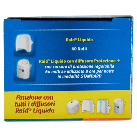 Raid Liquido Elettrico Ricarica, 60 Notti, Rosa e sandalo di Bali, 36 ml